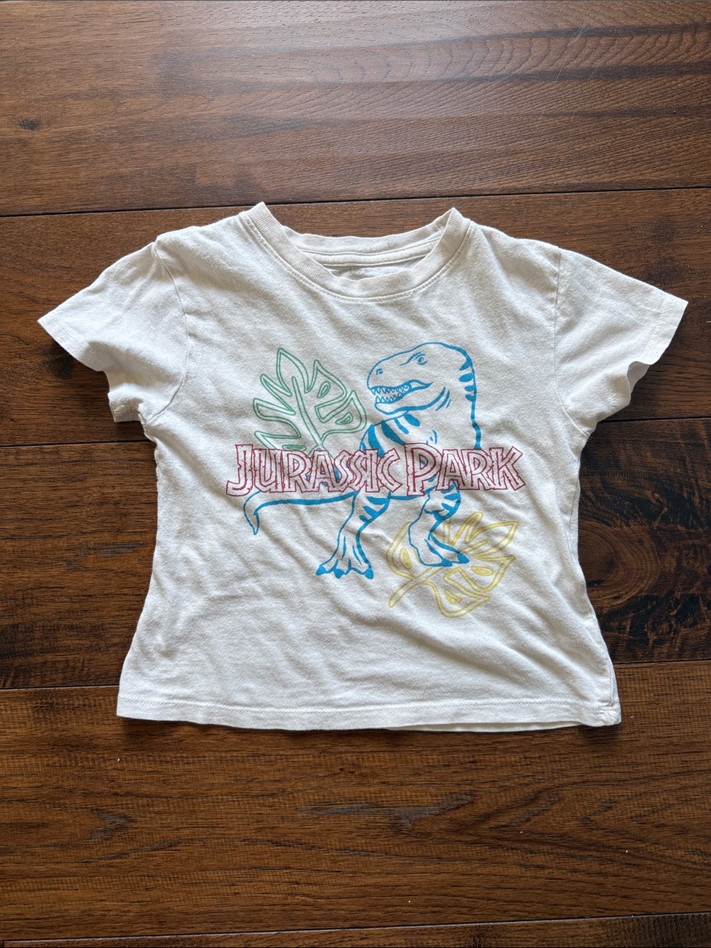 Jurassic park dinosaurs short sleeve shirt size 5T